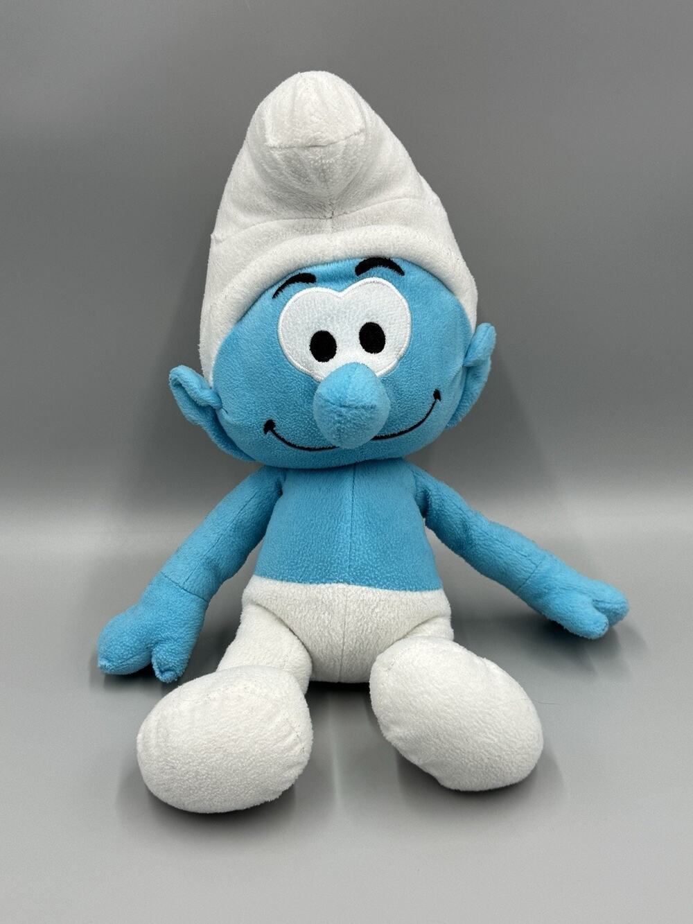 The Smurfs by Nanco Happy Smiling Smurf Plush 15” Stuffed Animal Doll